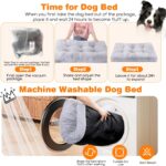 Cama de perro grande lavable y antiestrés6