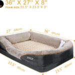 Cama ortopédica de espuma viscoelástica para perros2