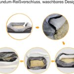 Cama ortopédica de espuma viscoelástica para perros5